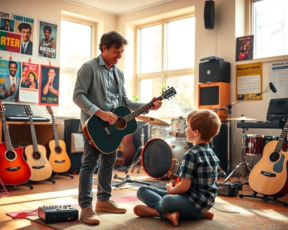 Wat doet een muziekleraar voor beginners?