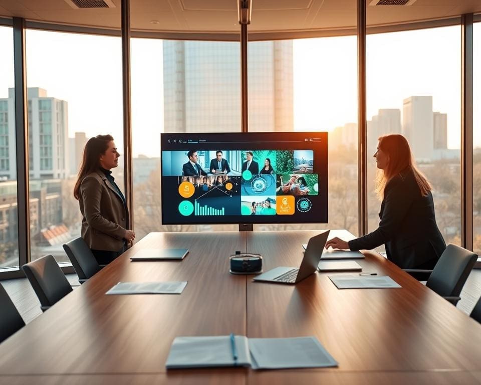 interactieve vergaderdisplay